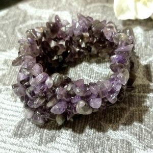 Amethyst Bracelet adjustable 2/$15